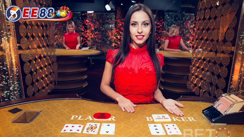 Baccarat EE88 theo hình thức live hấp dẫn